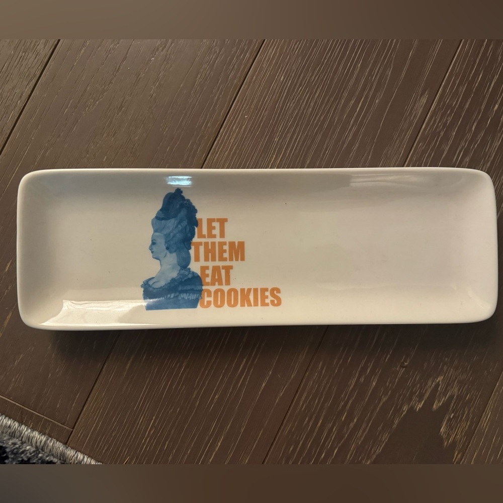 2014 Fishs Eddy NYC “Let Them Eat Cookies” Marie Antoinette Tray Sasha Zaitsev